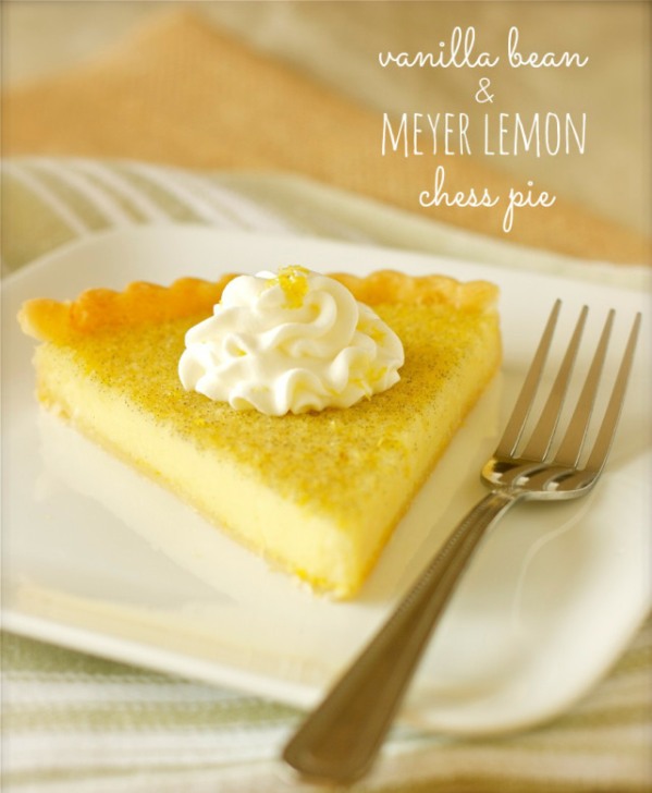 Vanilla Bean &amp; Meyer Lemon Chess Pie | daisysworld.net